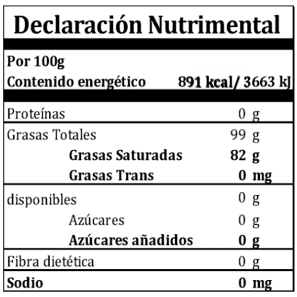 Aceite de coco orgánico extra virgen Tía Ofilia 235ml - 2
