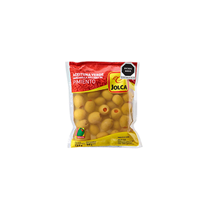 Aceituna verde rellena de pimiento Jolca 185g
