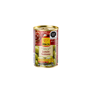 Aceitunas verdes rellenas de jamón serrano Jolca 300g