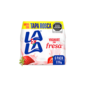 Yoghurt bebible fresa LALA 220g (6-pack)