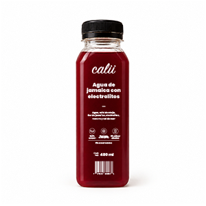 Agua de jamaica con electrolitos Calii 480ml
