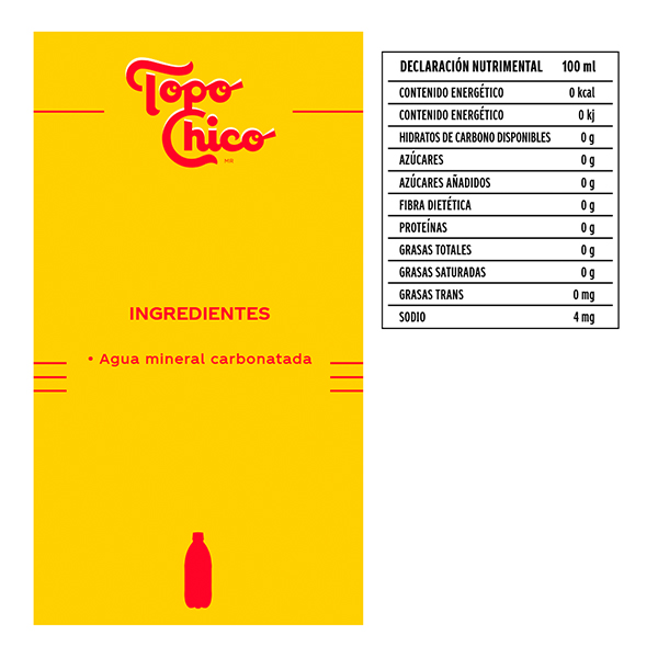 Agua mineral Topo Chico 600ml - 2
