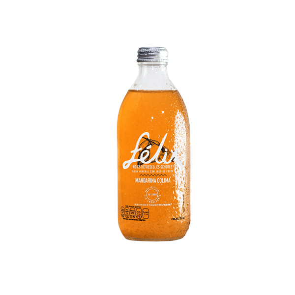 Agua mineral con jugo de mandarina Félix 355ml