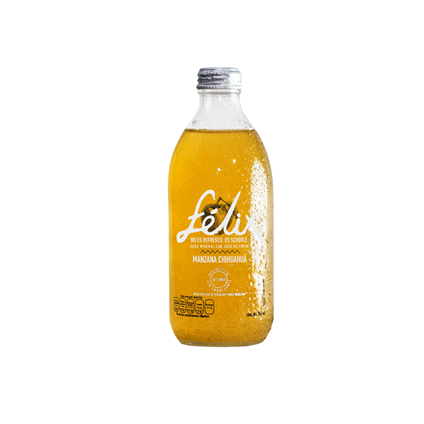 Agua mineral con jugo de manzana Félix 355ml