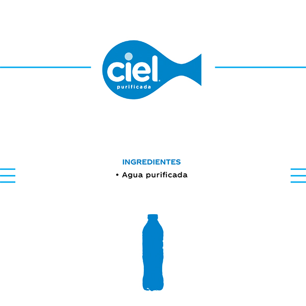 Agua natural Ciel 600ml - 2