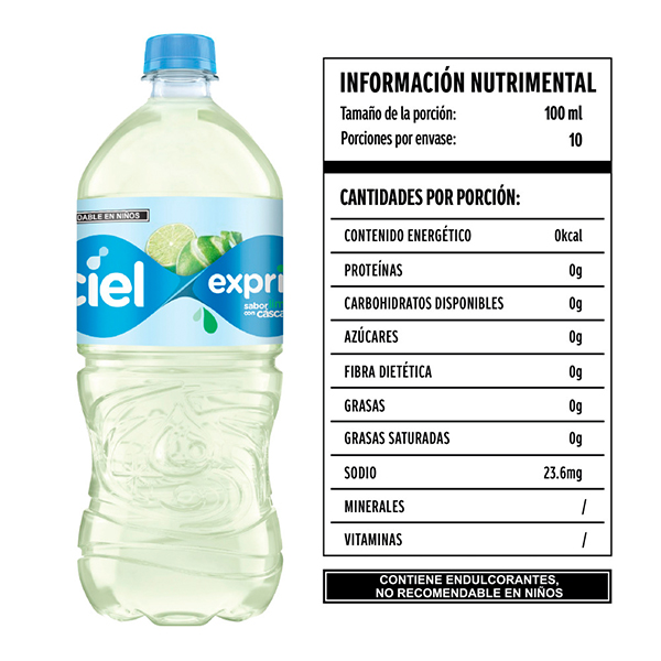 Agua saborizada limón Ciel Exprim 1L - 2