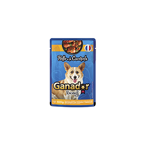 Alimento húmedo para perro sabor pollo a la cacerola Ganador 100g