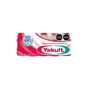 Alimento lácteo fermentado Yakult 80ml (5-pack)