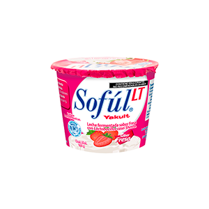 Alimento lácteo sin azúcar sabor fresa Sofúl 105g