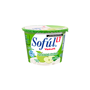 Alimento lácteo sin azúcar sabor manzana Sofúl 105g