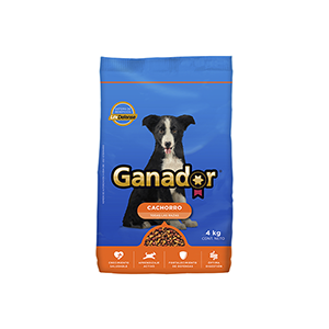 Alimento seco para perro cachorro Ganador 4kg