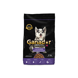 Alimento seco para cachorro Ganador Premium 4Kg
