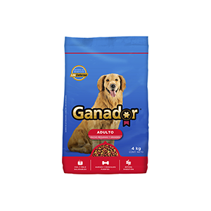 Alimento seco para perro adulto Ganador 4kg