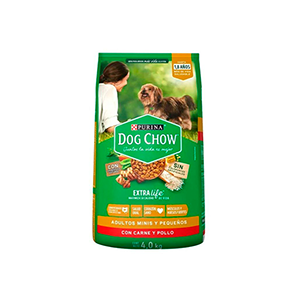 Alimento seco para perro raza mini y pequeña sin colorantes Dog Chow 4Kg