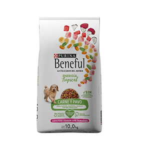 Alimento seco para perro sabor carne y pavo Beneful 10Kg