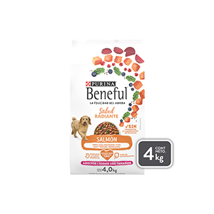 Alimento seco para perro sabor salmón Beneful 4Kg