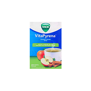 Antigripal sabor manzana canela Vick Pyrena 5 sobres