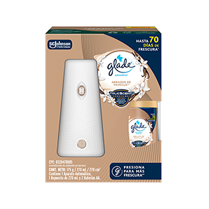 Aparato y repuesto aromatizante vainilla Glade 270ml