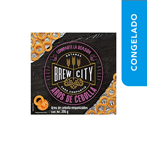 Aros de cebolla empanizados Brew City 396g