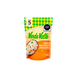 Arroz precocido a la jardinera Verde Valle 140g