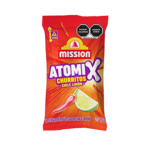 Atomix churritos sabor chile limón Mission Foods 170g