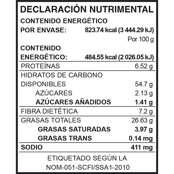 Atomix sabor spicy nacho Mission Foods 170g - 2