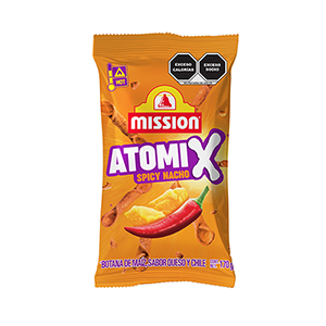 Atomix sabor spicy nacho Mission Foods 170g