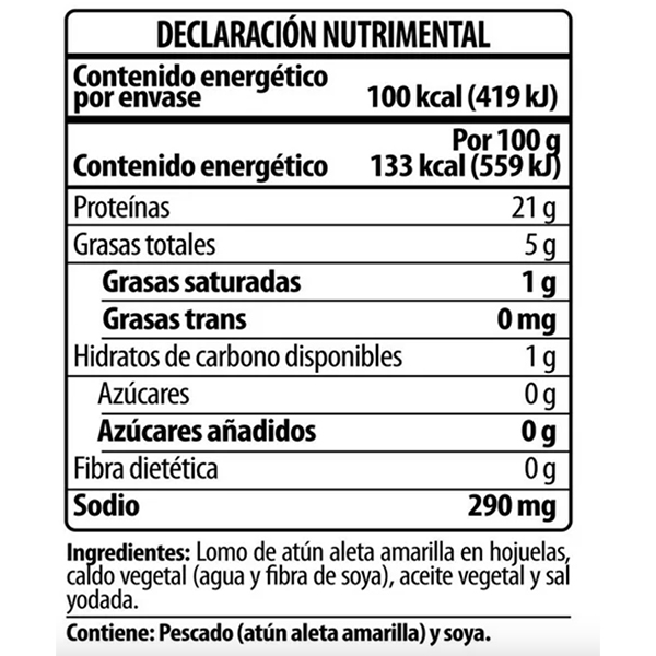 Atún en aceite pouch Tuny 75g - 2