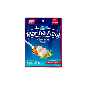 Atún en trozos en agua Marina Azul 74g