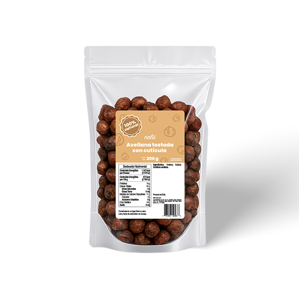Avellana tostada con cutícula Calii 200g - 2