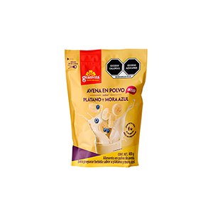Avena en polvo sabor platano y moras Granvita 400g