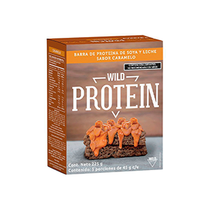 Barra de proteína caramelo Wild Foods 225g