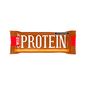Barra de proteína caramelo sin azúcar añadida Wild Foods 45g