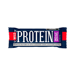 Barra de proteína vegana chocolate amargo sin azúcar añadida Wild Foods 45g