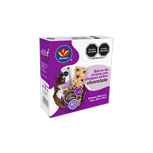 Barras de avena con chispas de chocolate Manasur 120g (5-pack)