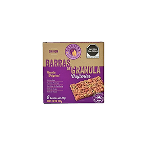 Barras de granola crujientes original Dasavena 210g (6-pack)