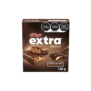 Barras sabor chocolate Extra Delice 130g