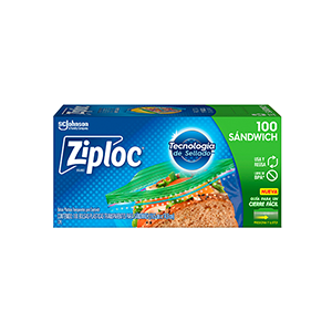 Bolsas herméticas sándwich Ziploc 100pz