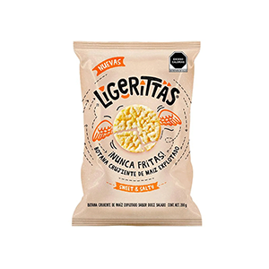 Botana de maíz sweet & salty Ligerittas 200g