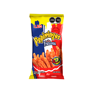 Botana sazonada sabor chile y limón Papirringas Leo 100g
