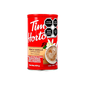 Café instantáneo capuccino french vanilla Tim Hortons 454g