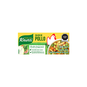 Caldo de pollo en cubos de 10.5g Knorr 24pz