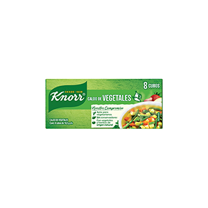 Caldo de vegetales en cubos de 10.5g Knorr 84g 8pz