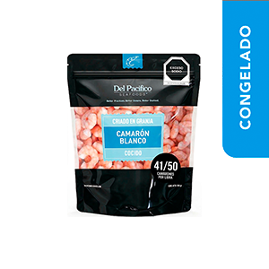 Camarón cocido 41/50 pelado sin desvenar Del Pacifico 500g