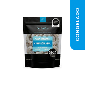 Camarón crudo 26/30 pelado y desvenado sin cola Del Pacifico 454g