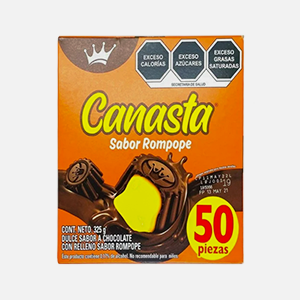 Canasta chocolate relleno de rompope La Corona 325g