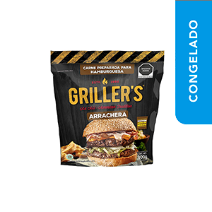 Carne para hamburguesa arrachera Griller's 900g / 6pz
