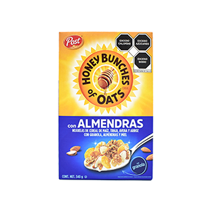 Cereal con almendras Honey Bunches 340g