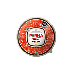 Charola jamón serrano Parma 150g