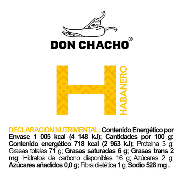 Chicharrón de chile habanero en aceite de oliva Don Chacho 140g - 2
